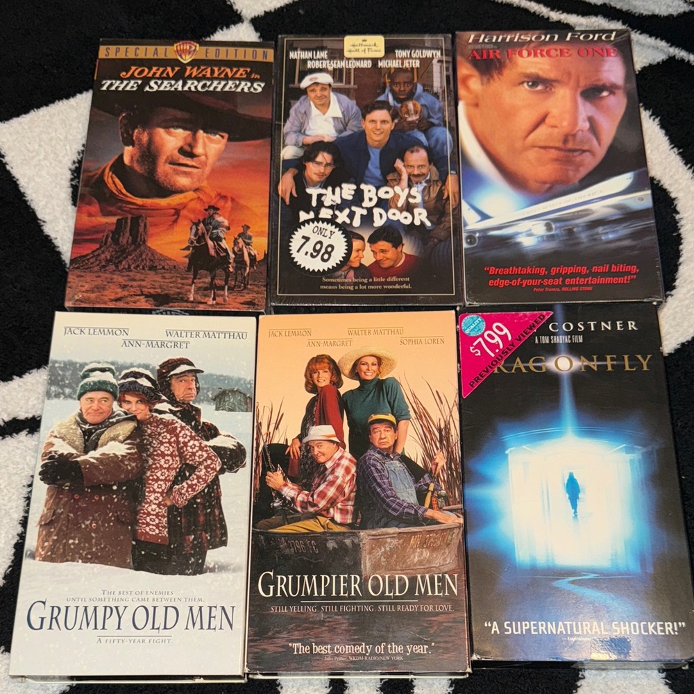 Collection of Classic Movie VHS Tapes